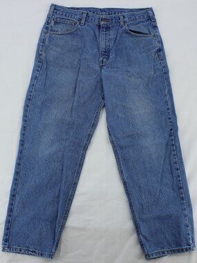 Vintage Carhartt Classic Relaxed Fit Straight Leg Jeans - Blue Denim - Size W36